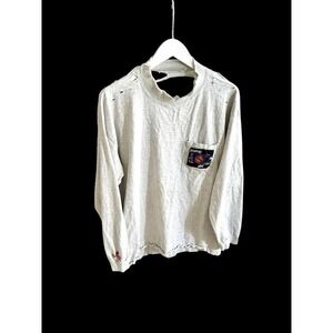 Vintage 90's Reebok Pump It Up Long Sleeve Shirt Large/XL Embroidered Thrashed